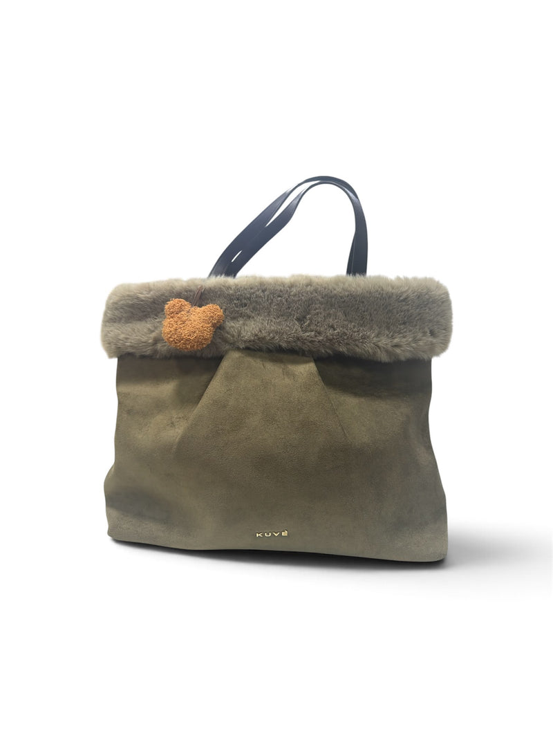 Kuvè Borsa A Spalla Verde Oliva