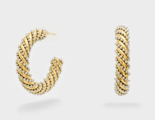 Nali' Orecchini twist Argento/Oro MEOR0774