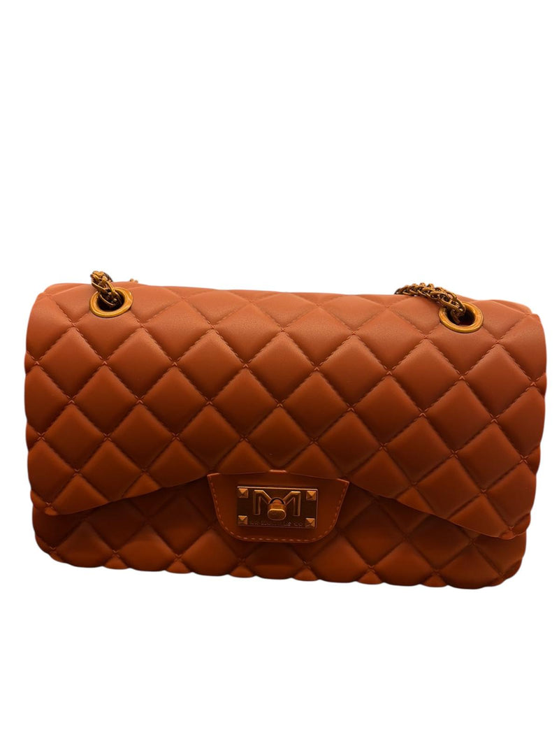 Marc Ellis Borsa A Spalla Flat Falcon M Dark Cuoio/Rame