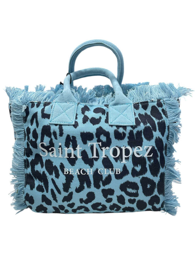 Kuvè Borsa Piccola Mare Blu Leopard