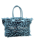 Kuvè Borsa Grande Mare Blu Leopard