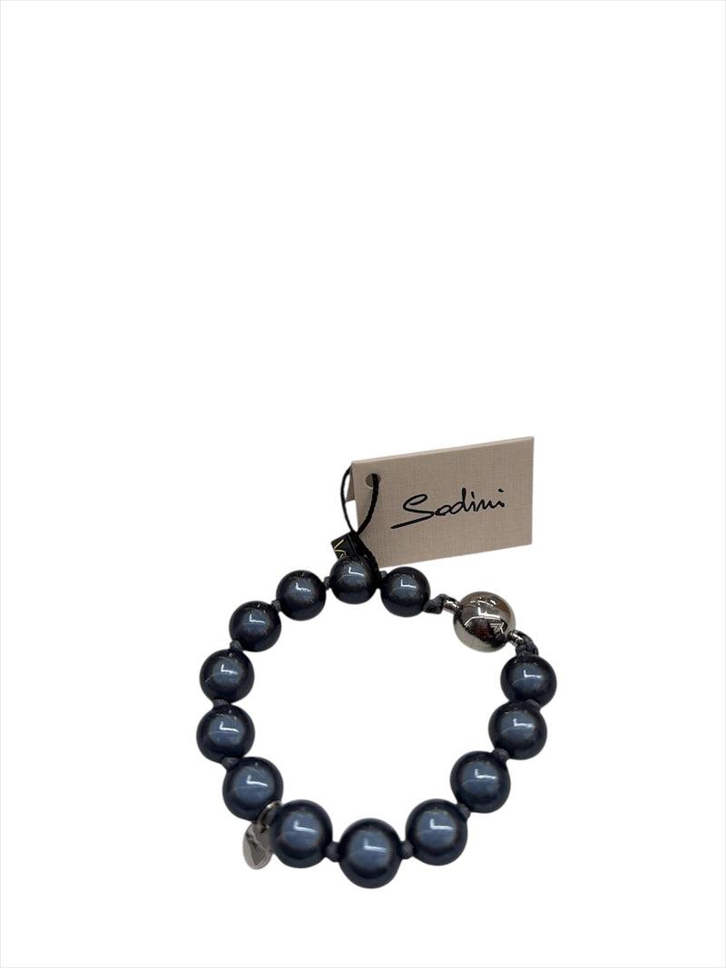 Sodini Bijoux Bracciale Elastico a grandi boule Blu