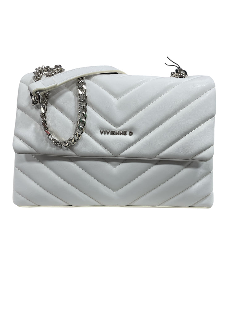 Vivienne D Borsa Small a Spalla/Tracolla Bianco
