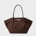 Label Rose Borsa A Spalla/Tracolla Brielle Big Marrone Scuro/Silver