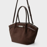 Label Rose Borsa A Spalla/Tracolla Brielle Big Marrone Scuro/Silver