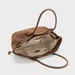 Label Rose Borsa A Spalla/Tracolla Brielle Big Marrone Chiaro/Gold
