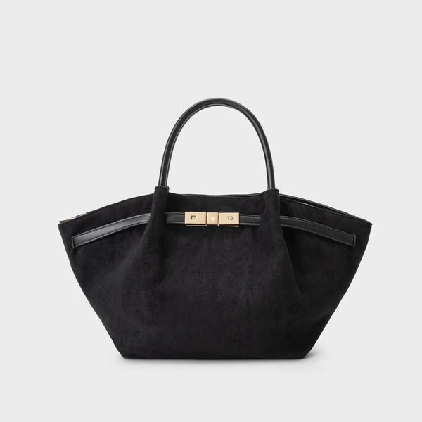 Label Rose Borsa A Mano/Tracolla Brielle Small Nero/Gold