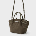 Label Rose Borsa A Mano/Tracolla Brielle Small Verde Fango/Silver