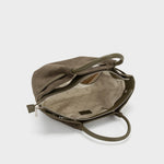 Label Rose Borsa A Mano/Tracolla Brielle Small Verde Fango/Silver