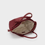 Label Rose Borsa A Mano/Tracolla Brielle Small Bordeaux/Silver