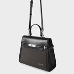 Borsa a mano GRACE SUEDE BIG - BLACK