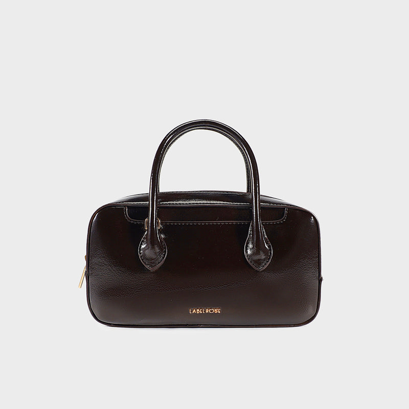 Label Rose Borsa a Mano Iris Dark Brown