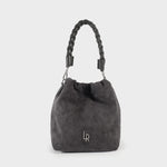 Label Rose Borsa a secchiello MATILDE SUEDE - ANTHRACITE