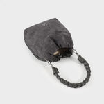 Label Rose Borsa a secchiello MATILDE SUEDE - ANTHRACITE