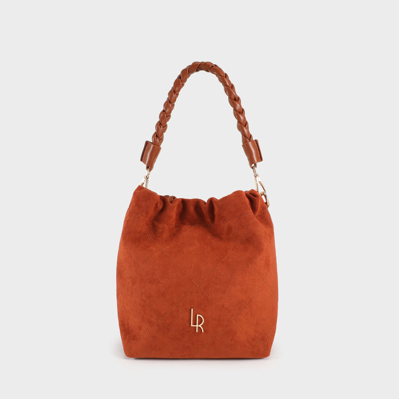 Label Rose Borsa a secchiello MATILDE SUEDE - CUOIO