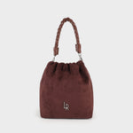 Label Rose Borsa a secchiello MATILDE SUEDE - BROWN