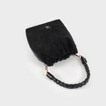 Label Rose Borsa a secchiello MATILDE SUEDE - BLACK