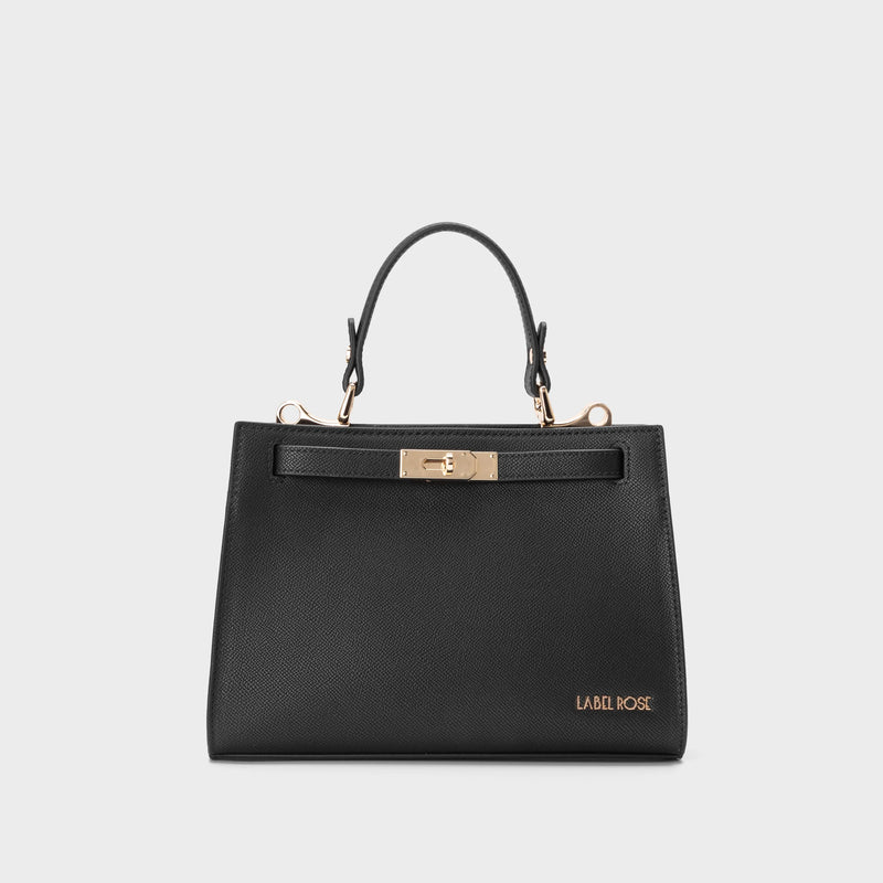Label Rose Borsa a mano PARIS SMALL - BLACK GOLD