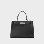 Label Rose Borsa a mano PARIS SMALL - BLACK SILVER