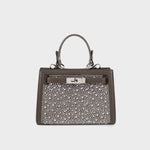 Label Rose Borsa a Mano Paris Mini Strass Grigia