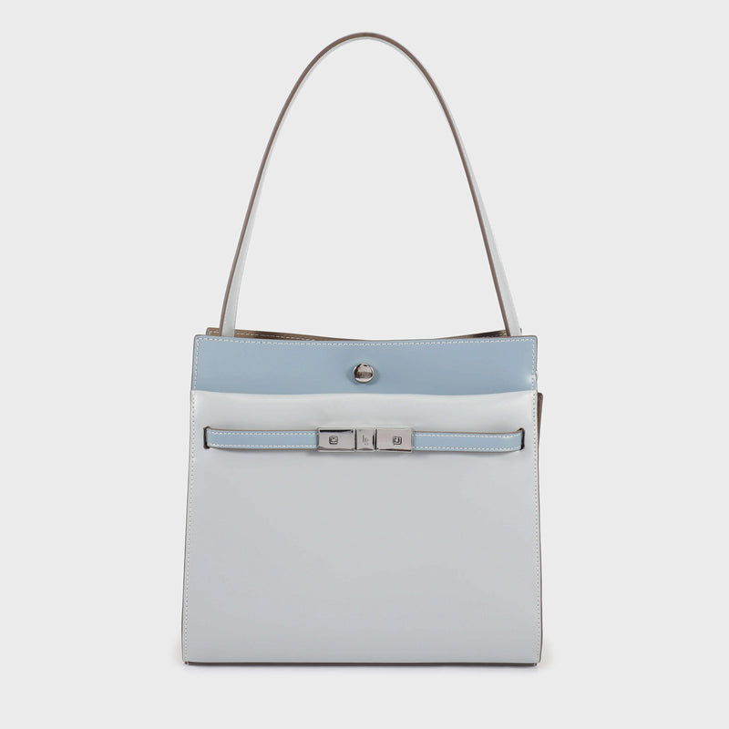 Label Rose Borsa a spalla GRACE LIGHT BLUE