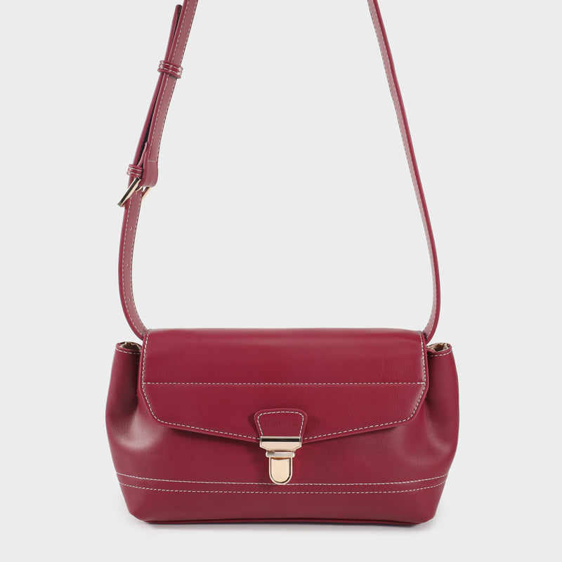Label Rose Borsa a spalla GWYNETH- CHERRY