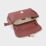 Label Rose Borsa a spalla GWYNETH- MALVA