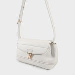 Label Rose Borsa a spalla GWYNETH-   WHITE