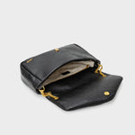 Label Rose Borsa a Spalla Kayla Black Gold