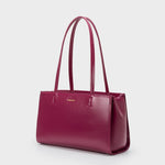 Borsa a Spalla Label Rose Patent Tote Plum