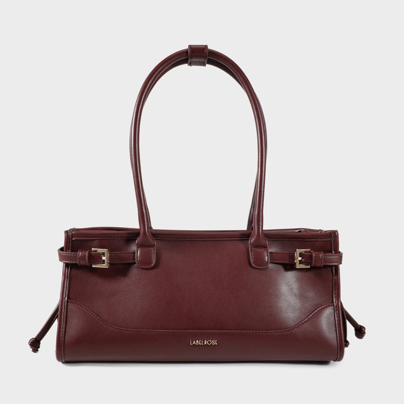 Label Rose Borsa a spalla SABOT- BORDEAUX