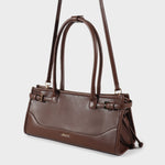 Label Rose Borsa a spalla SABOT- BROWN