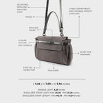 Label Rose Borsa a tracolla HARPER - GRIGIO