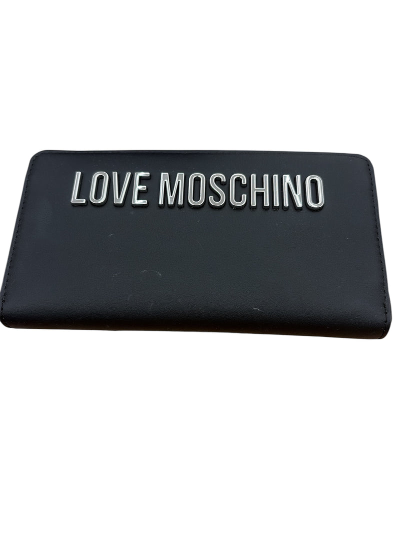 Love Moschino Portafoglio Grande Nero/Argento