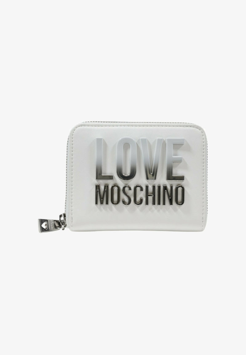 Love Moschino Portafoglio Medio Bianco/Argento