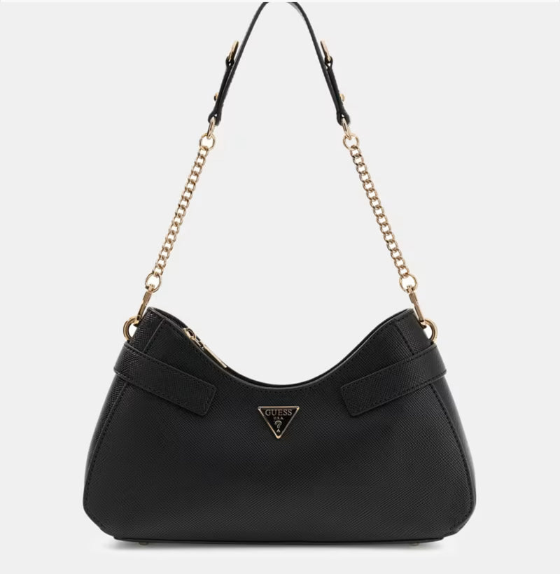 Guess Borsa a spalla Serenova Saffiano Nera