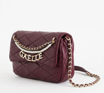 GAELLE BORSA A TRACOLLA BORDEAUX CON PERLE GAACW02441