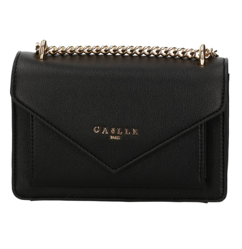 Gaelle borsa a tracolla nera con catene GAACW02326