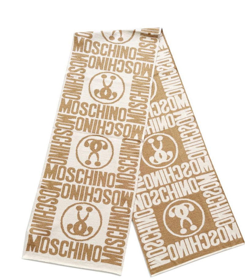 (Copia) Sciarpa In Lana Nera con dettagli Oro