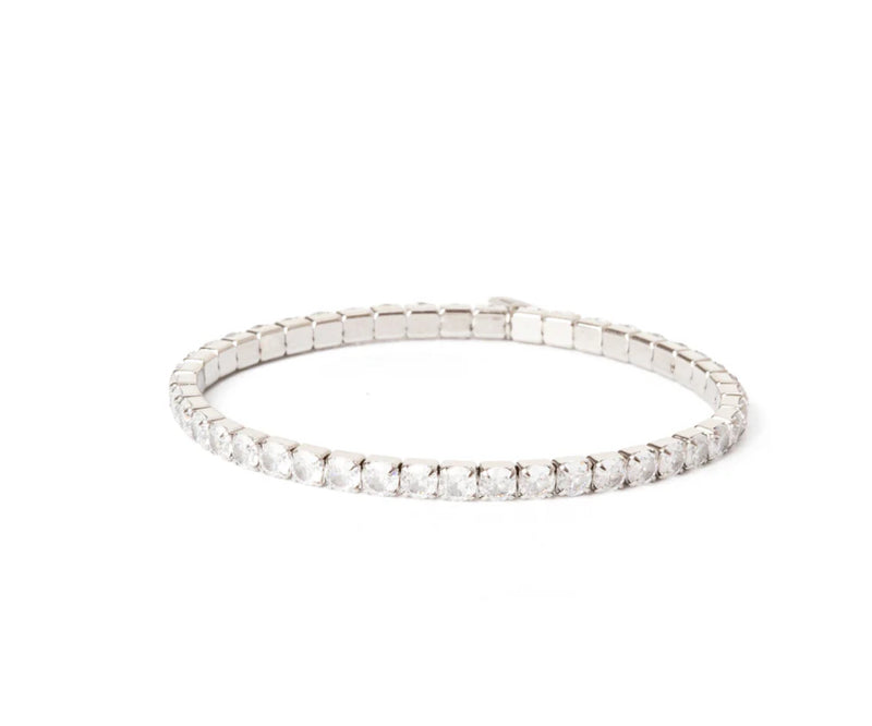 Sodini Bracciale elastico piccoli zirconi Venus - Bianco