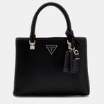 Guess Borsa a mano Noelle saffiano Black