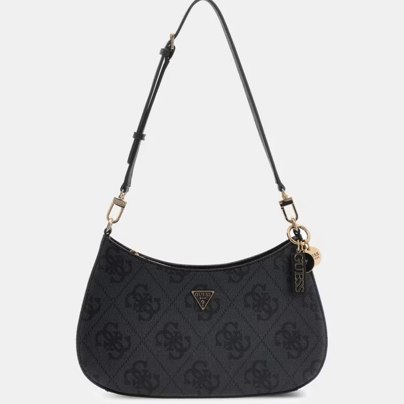 Guess Borsa a spalla Logo Noelle Black