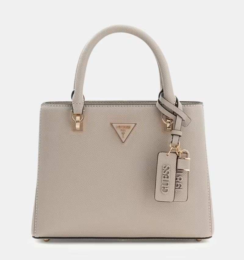 Guess Borsa a mano Noelle saffiano Taupe