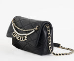 GAELLE BORSA A TRACOLLA NERA CON PERLE GAACW02441