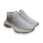 Icon Scarpa Argento con Strass