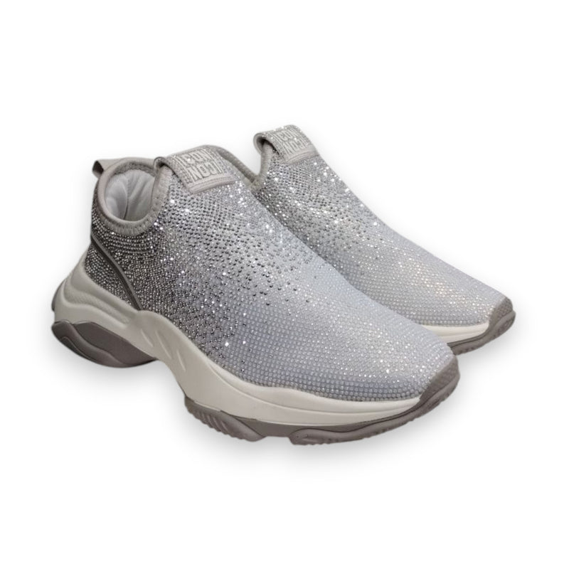 Icon Scarpa Argento con Strass