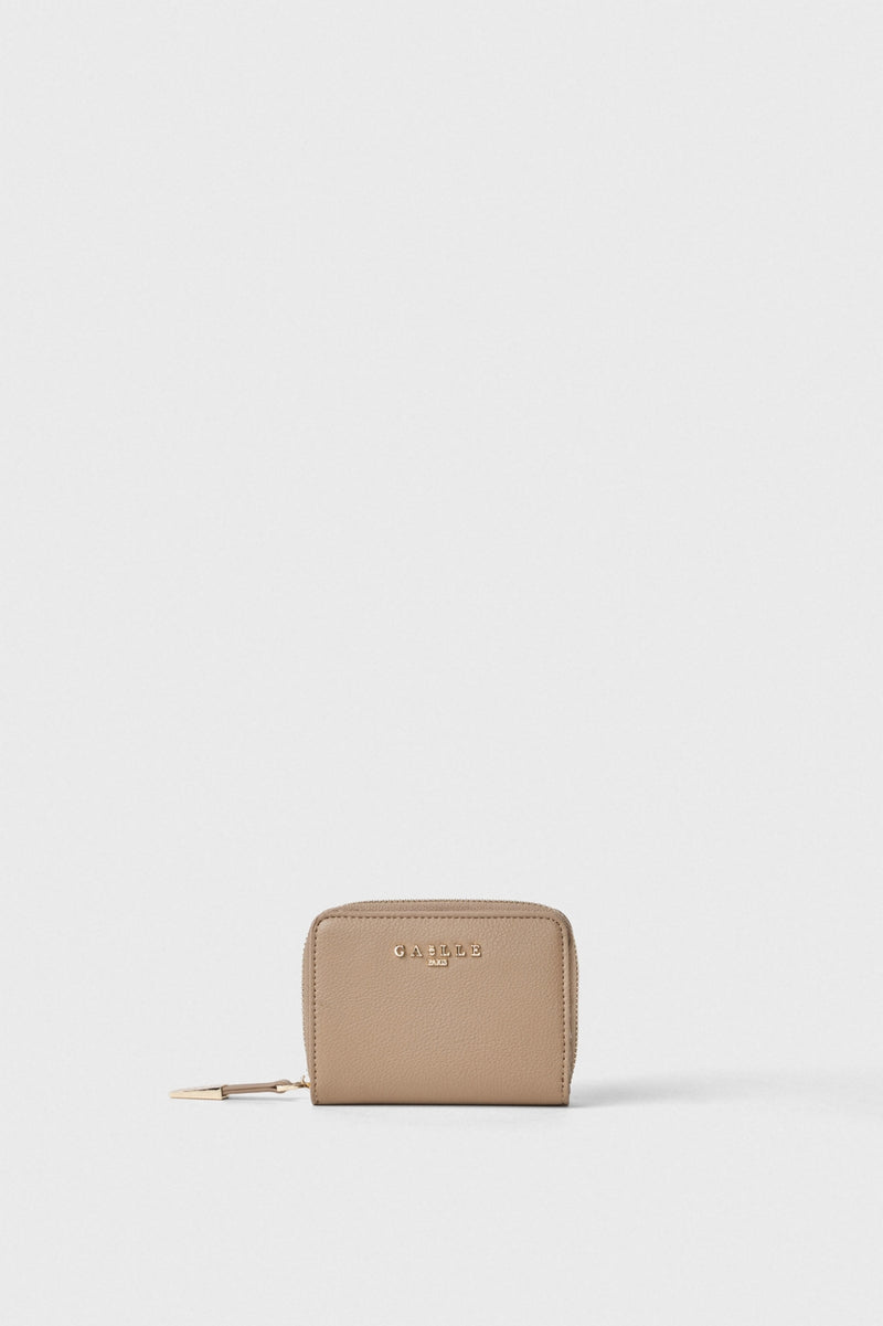 Portafoglio piccolo beige