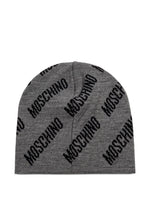 Berretto in lana grigio/nero