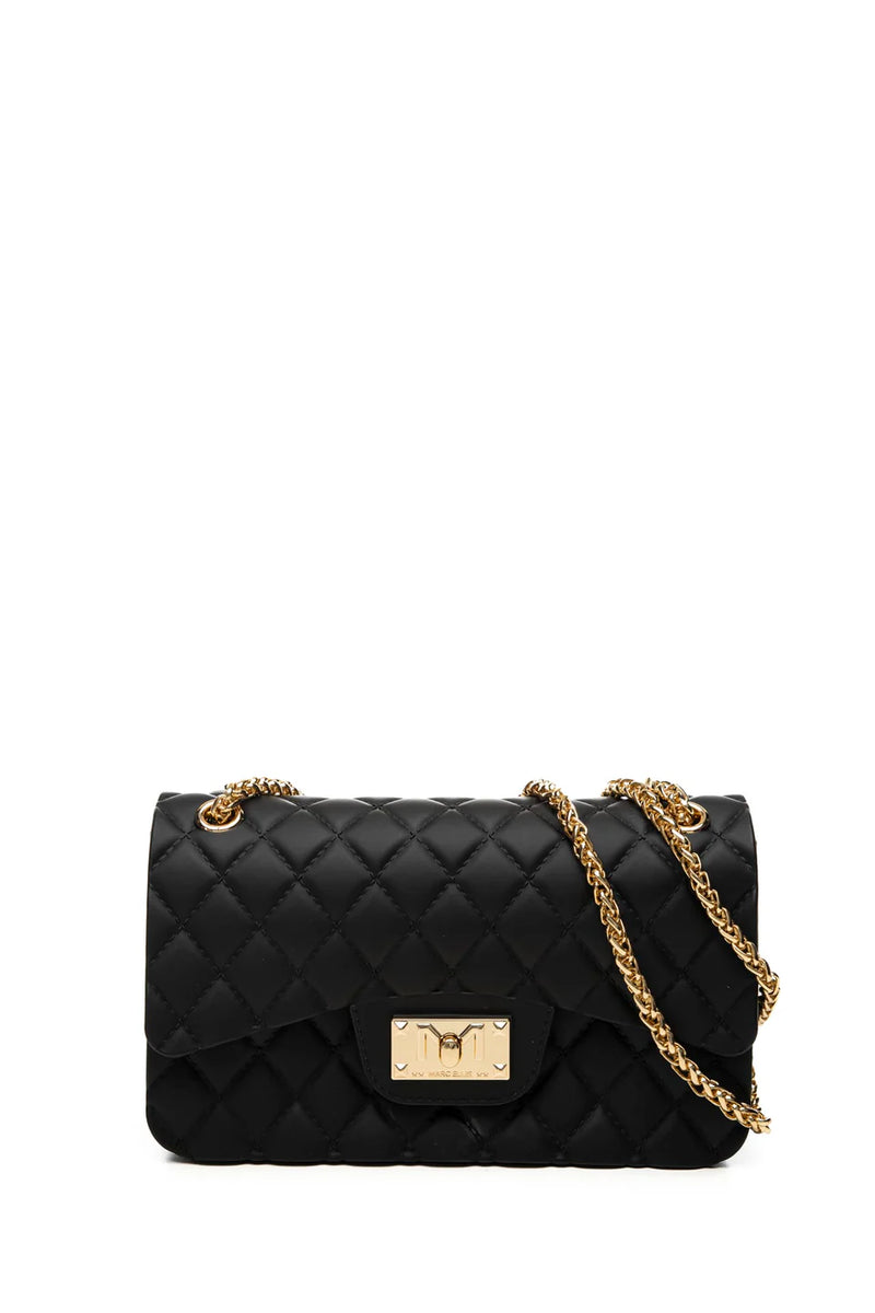 Marc Ellis Borsa a Spalla Flat Falcon S Black/Light Gold