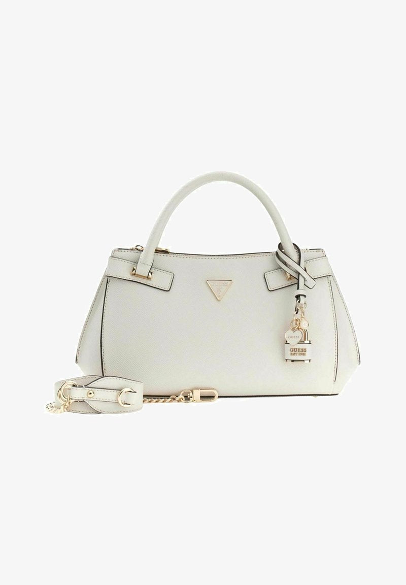 Guess Borsa a mano Serenova Saffiano Off White